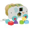 Orange Tree Toys: Shape Sorter: Jungle Elephant - Wooden Wheeled Animal Sorter, 6 Shape Blocks, Push-Pull-Sort, Educational Toy, Toddler & Kids Age 1+ view 1