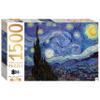 Mindbogglers Gold 1500-Piece Jigsaw Puzzle: Starry Night by Van Gogh - Jigsaws for Adults - Deluxe Jigsaw Puzzles - 33x26in - Intricate Puzzles - Advanced Jigsaws - Hobbies - Gold Foil Jigsaw Puzzles view 1