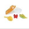 Wader 71920 Toy Set 2 Assorted 5 Pieces Consisting of Shovel, Shape, Boat, Sand Mill or Motorboat view 2