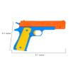 Backyard Blasters Kid Toy Gun, Colt 1911 Toy Gun with Rubber Bullet Pistol - Unique Gift Intended for Fun,M1911 Toy Guns for Boys (Orange) view 4