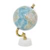 Deco 79 Aluminum Metal World Globe with Marble Base, Desk Globe 6" x 6" x 11", Blue view 1
