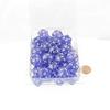 Purple Borealis Dice Luminary with White Numbers D20 Aprox 16mm (5/8in) Pack of 50 Wondertrail view 1