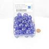 Purple Borealis Dice Luminary with White Numbers D20 Aprox 16mm (5/8in) Pack of 50 Wondertrail view 2