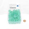 Light Green Borealis Dice Luminary with Gold Numbers D8 Aprox 16mm (5/8in) Pack of 50 Wondertrail view 2