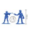 BMC Plastic Army Women - 36pc Blue Female Soldier Figures - Made in USA view 2