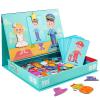 Toi Kids Magnet Toys Magnetic Jigsaw Puzzle Boxes with Game Board for Kids Ages 3-8, Preschool Tabletop Toy for Toddlers, Portable Travel Game, Dressing view 1