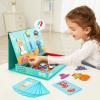 Toi Kids Magnet Toys Magnetic Jigsaw Puzzle Boxes with Game Board for Kids Ages 3-8, Preschool Tabletop Toy for Toddlers, Portable Travel Game, Dressing view 2