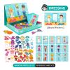 Toi Kids Magnet Toys Magnetic Jigsaw Puzzle Boxes with Game Board for Kids Ages 3-8, Preschool Tabletop Toy for Toddlers, Portable Travel Game, Dressing view 4