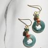 Natural Ice Jade Earrings Chinese Style Retro Elegant Charm Women Fasion Jewellery view 4