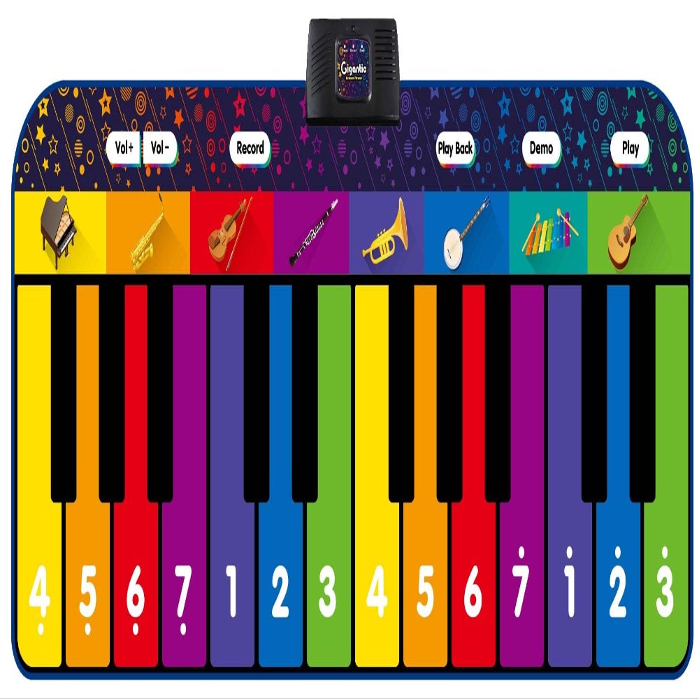 Light-Up Dance Mat for Kids Rainbow