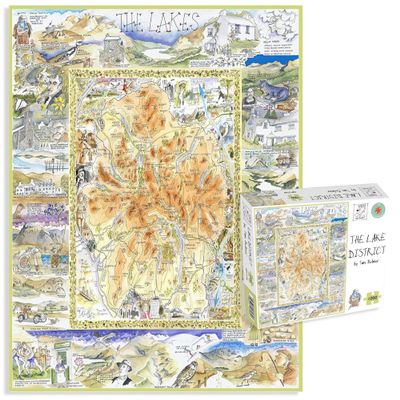 1000 Piece Jigsaw Puzzle - The Lake District by Tim Bulmer - Comical 1000 Piece Puzzles for Adults Colorful Jigsaw Puzzle 66cm X 50cm Funny Jigsaw Puzzles