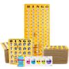 MR CHIPS Jam-Proof Bingo Cards with Sliding Windows, 50 Reusable Shutter Cards, 75 Calling Cards 1 Master Board in Gold Rush Style view 1