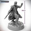 Archan StudioStarfinder Unpainted Miniatures: Human Solarian- 32mm Unpainted Plastic Miniatures - for Kids and Adults Ages 14+, Grey view 4