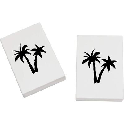 Azeeda 2 x 45mm 'Palm Trees' Erasers/Rubbers (ER00027569)