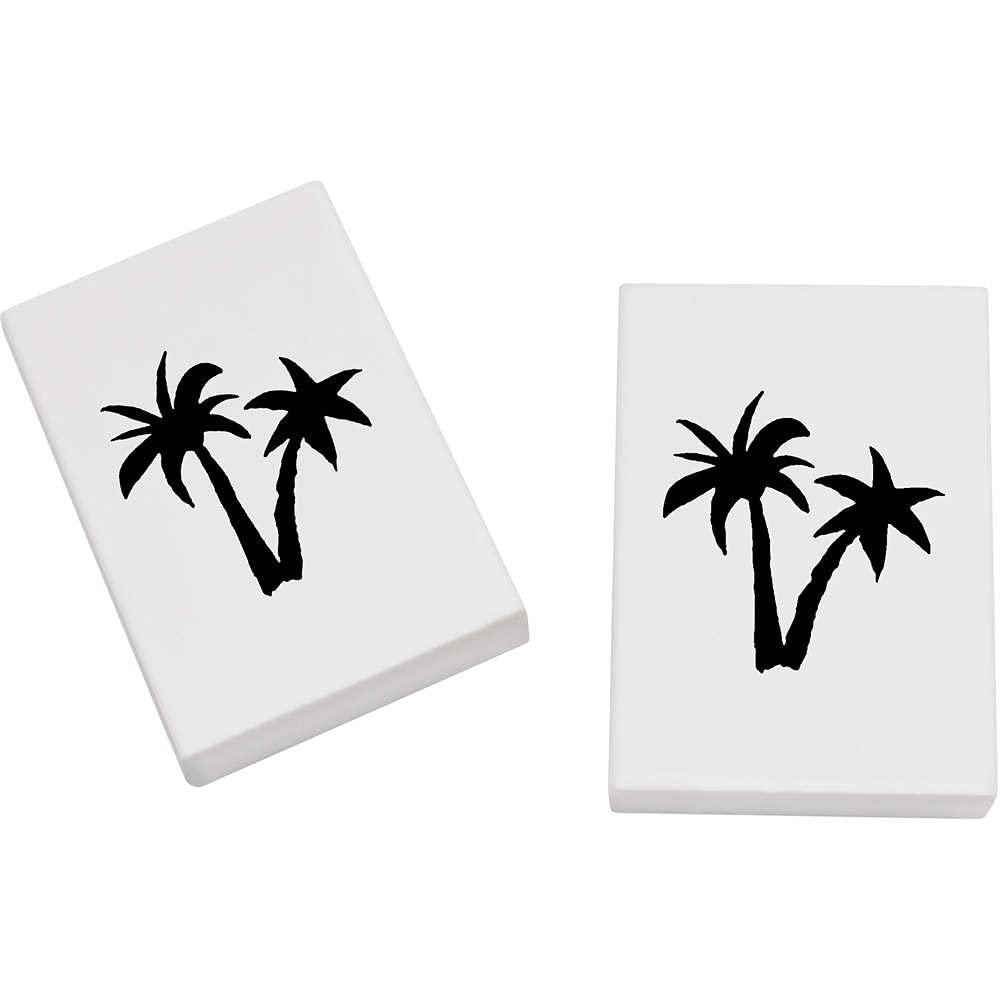 Azeeda 2 x 45mm 'Palm Trees' Erasers/Rubbers (ER00027569)
