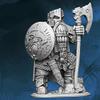 First Legion Barthum The Mighty Dwarven Warrior Figure Kit 28mm Heroic Scale Miniature Unpainted view 1