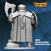 First Legion Barthum The Mighty Dwarven Warrior Figure Kit 28mm Heroic Scale Miniature Unpainted view 4