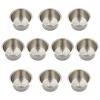 Game Table Cup Holder Insert - 10Pack Stainless Steel Medium Size Drink Cup Holder, Poker Table Cup Holders for Casino Table, Game Table, Sofa, Boats, Bench, Desk, RV Cars & Trucks view 1