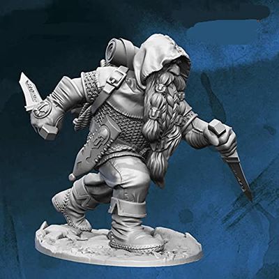 First Legion Usher Dwarven Assassin Figure Kit 28mm Heroic Scale Miniature Unpainted