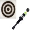 12" .40 Caliber Venom Blowguns Bedroom Ninja with 11.75 inch Foam Target Made in USA (Black) view 1