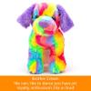 16'' Candy Labrador Plush, Soft Cuddly Puppy Dog Stuffed Animal, Large Stuffed Dog with Colorful Fur, Mother's Day, Birthday, for Kids, Pets, Girls view 4