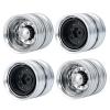 RC-Hub 4Pcs Aluminum Alloy Rear Wheels Rims for 1/14 Tamiya Trailer Tractor Truck RC Car view 1