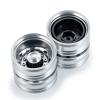 RC-Hub 4Pcs Aluminum Alloy Rear Wheels Rims for 1/14 Tamiya Trailer Tractor Truck RC Car view 3