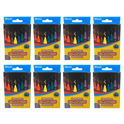 64 Ct Color Crayons Set Premium Quality Party Favor Kids Coloring Non Toxic Bulk