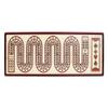 House of Cribbage - Artfornia Series - Wooden Cribbage Board Zig Zag Shape Continuous 3 Tracks with pegs Storage Drawer view 2