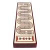 House of Cribbage - Artfornia Series - Wooden Cribbage Board Zig Zag Shape Continuous 3 Tracks with pegs Storage Drawer view 4