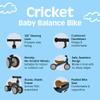 Retrospec Cricket Baby Walker Balance Bike with 4 Wheels for Ages 12-24 Months - Baby Toys & Toddler Toys for 1 Year Olds - Ride On Bicycle - Boys & Girls view 3