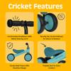 Retrospec Cricket Baby Walker Balance Bike with 4 Wheels for Ages 12-24 Months - Baby Toys & Toddler Toys for 1 Year Olds - Ride On Bicycle - Boys & Girls view 2