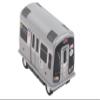 Daron MTA Subway Pullback Toy w/ Light & Sound TT3501 Grey view 4