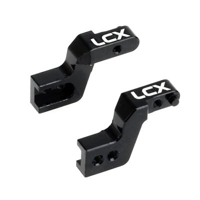 LCX Racing 1/24th RC Crawler Car CNC Machined Aluminum Front Bumper Mount for Axial SCX24, Upgrades Parts Accessories (Front)