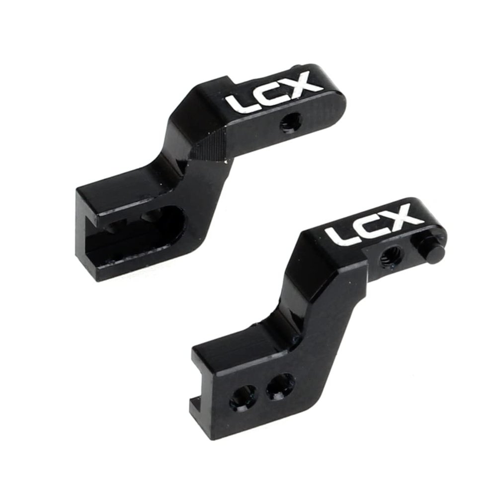 LCX Racing 1/24th RC Crawler Car CNC Machined Aluminum Front Bumper Mount for Axial SCX24, Upgrades Parts Accessories (Front)