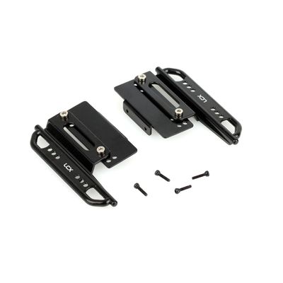 LCX Racing 1/24th RC Crawler Car Aluminum Rail Steel Side Step Running Board Rock Slider for Axial SCX24 AXI00002, Upgrades Parts Accessories