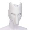 ABOOFAN White Fox Mask 11.4X7.1 Inch Diy Blank Pu Leather Masquerade Party Mask for Women Halloween Costume Cosplay Accessory view 3