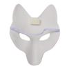 ABOOFAN White Fox Mask 11.4X7.1 Inch Diy Blank Pu Leather Masquerade Party Mask for Women Halloween Costume Cosplay Accessory view 4