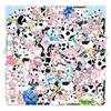 50 Pcs Cow Stickers for Decoration, Cute Waterproof Kawaii Vinyl Cow Print Stickers for Kids,Computer Stickers Farm Cow Decor Decals for Hydroflask,Luggage, Album, Scrapbook view 1