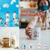 50 Pcs Cow Stickers for Decoration, Cute Waterproof Kawaii Vinyl Cow Print Stickers for Kids,Computer Stickers Farm Cow Decor Decals for Hydroflask,Luggage, Album, Scrapbook view 3