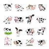 50 Pcs Cow Stickers for Decoration, Cute Waterproof Kawaii Vinyl Cow Print Stickers for Kids,Computer Stickers Farm Cow Decor Decals for Hydroflask,Luggage, Album, Scrapbook view 4