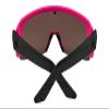 Spy Optic Monolith 5050, Cylindrical Shield Semi-rimless Sunglasses, Color and Contrast Enhancing Lenses, Matte Neon Pink - Happy Bronze Light Green Spectra Mirror Lenses view 4