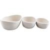 3-Piece Small Woven Storage Baskets Cotton Rope Baskets Shallow Storage Baskets decorative boho basket,Mini Basket for Montessori,Baby Nursery,Cat Toys,Dog Toy,Fruits,Bathroom BinWhite view 1