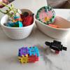 3-Piece Small Woven Storage Baskets Cotton Rope Baskets Shallow Storage Baskets decorative boho basket,Mini Basket for Montessori,Baby Nursery,Cat Toys,Dog Toy,Fruits,Bathroom BinWhite view 4