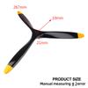 3 Blade RC Propeller 2110 Beech Wood RC Plane Propeller for Gasoline Engine Airplane view 3