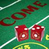 19mm Craps Dice Pair Matching Serial Numbers - Authentic Las Vegas Casino Table-Played Dice (Four Queens (Red Frosted)) view 3