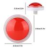 Push Buttons, 100MM LED Light Lamp Big Round Video Game Push Buttons Video Game Player Push for Machine Games with Strong Wear Resistance(red) view 4