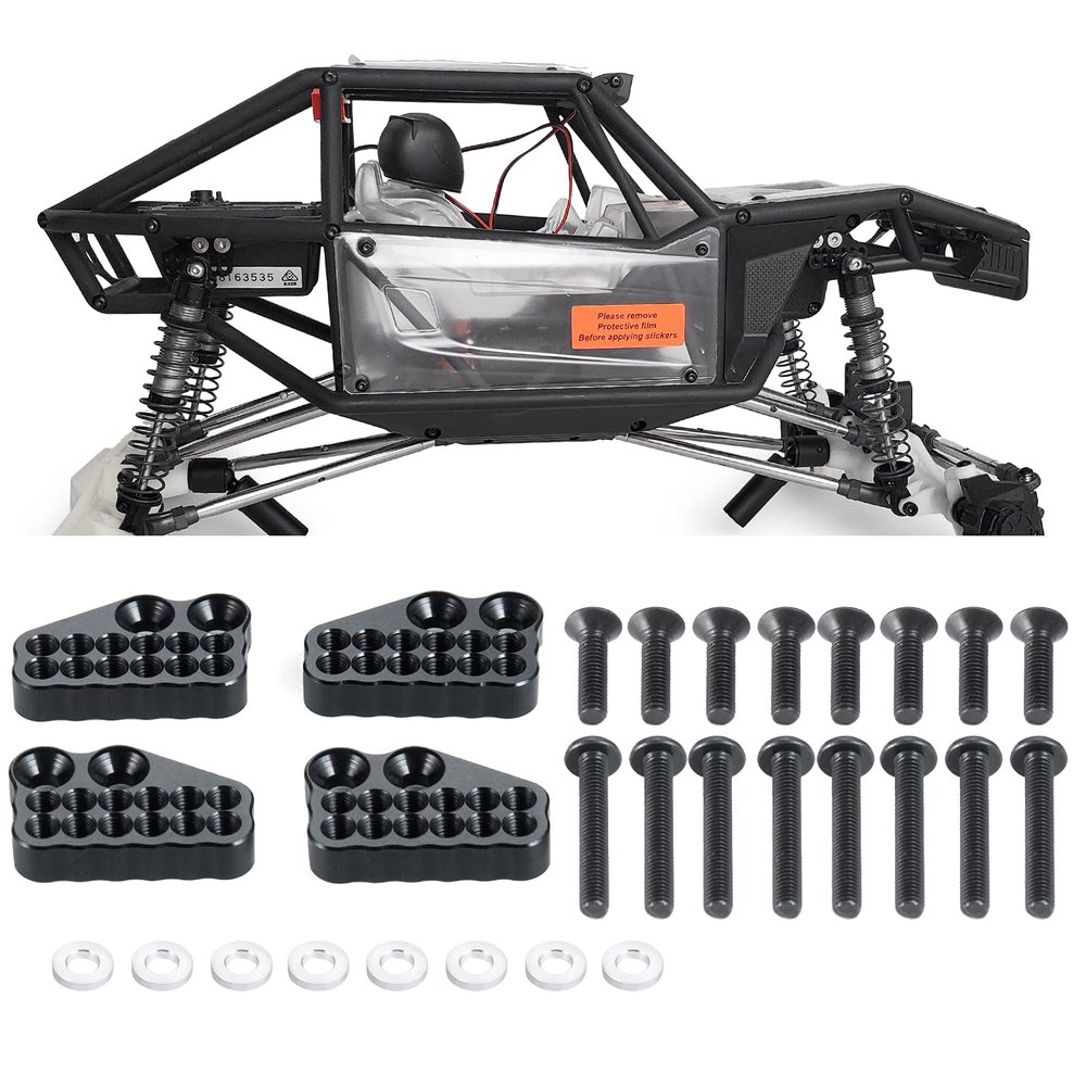 4Pcs Metal Shock Damper Towers Mount Hoops for 1/10 Axial SCX10 AXI03004 Capra RC Crawler Car