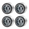 4Pcs CNC Aluminum Beadlock Wheel Rims Set for 1/24 Axial SCX24 90081 RC Crawler (Titanium) view 1