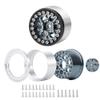 4Pcs CNC Aluminum Beadlock Wheel Rims Set for 1/24 Axial SCX24 90081 RC Crawler (Titanium) view 3